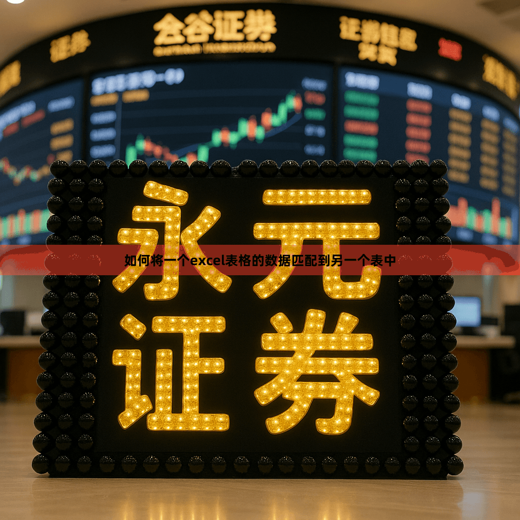 如何将一个excel表格的数据匹配到另一个表中