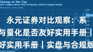 永元证券对比观察：系统稳定性与量化是否友好实用手册｜实盘与合规版