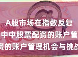 A股市场在指数反复拉锯阶段中中股票配资的账户管理机会与挑战